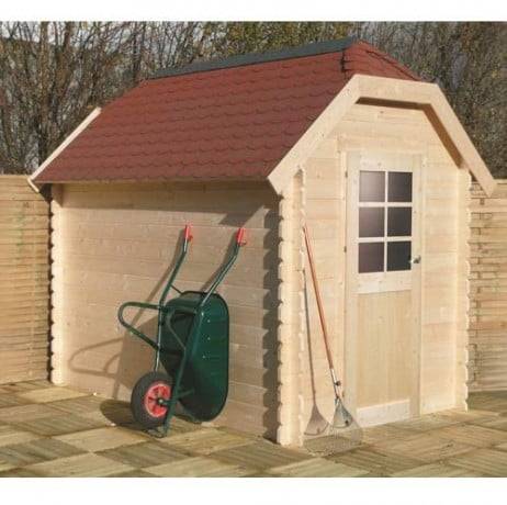 Abri de jardin GALWAY en bois 4,79 m², Toiture Shingle rouge, Plancher Non - Imagen 1