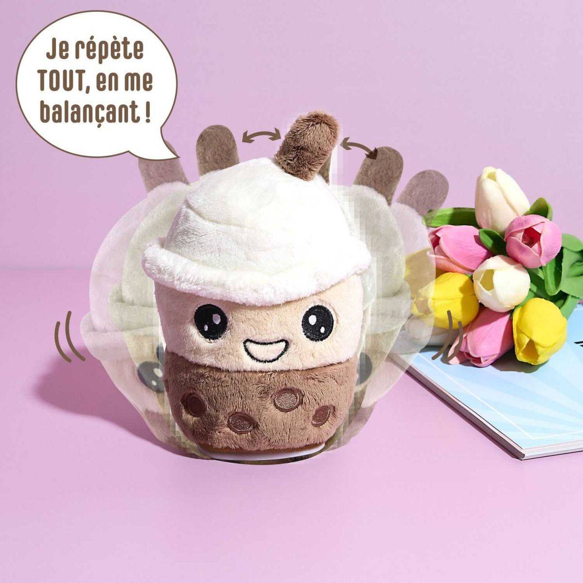 The Concept Factory - Peluche Animée Bubble Tea "Kawaii" 14cm Marron - Image 4