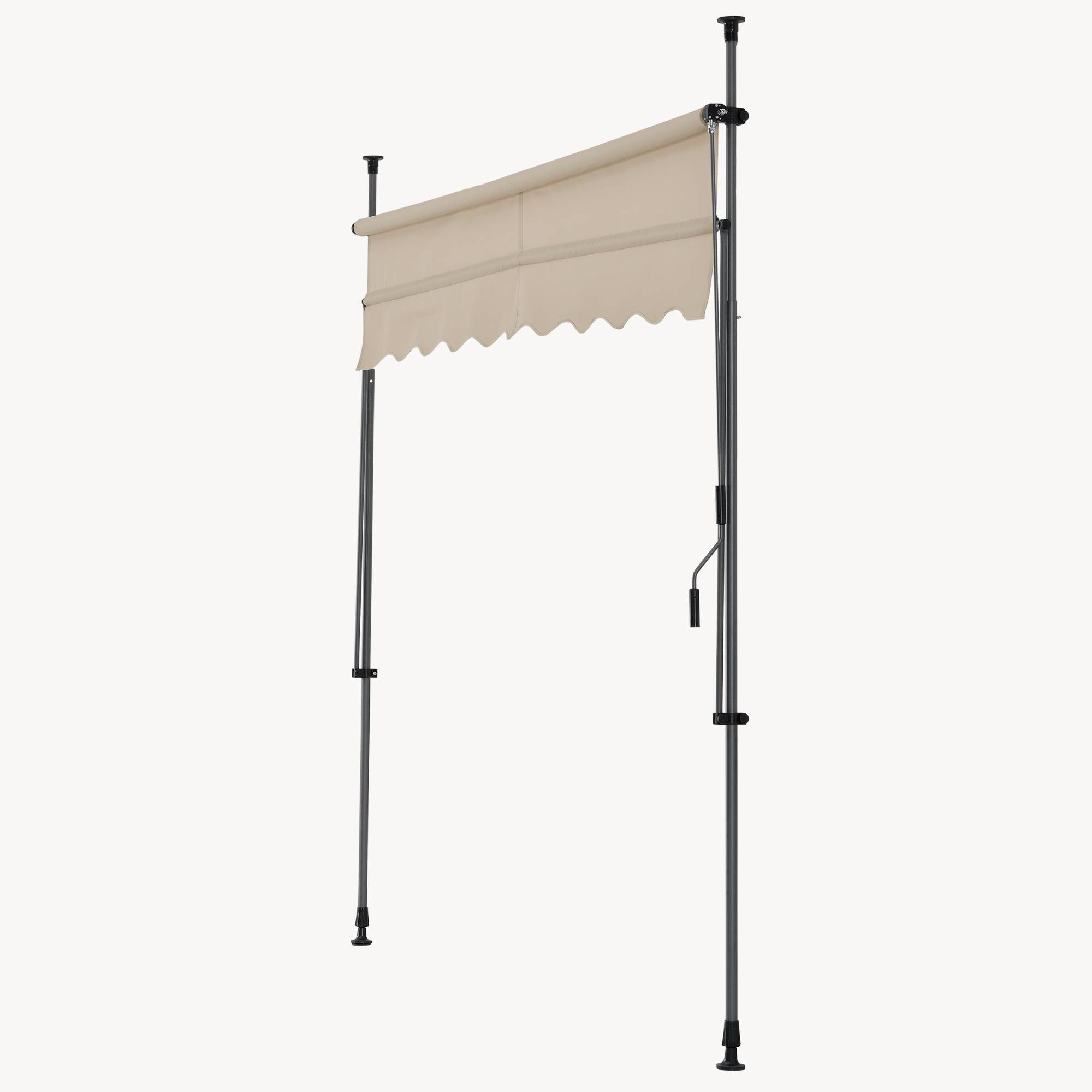 Pro.Tec - Store Banne Manuel Auvent Téléscopique 300 x 120 x 220-309 cm Sable  [pro.tec] - Imagen 7