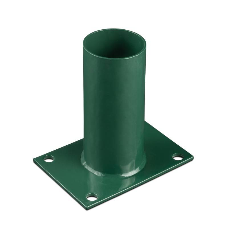Platine de fixation diamètre 60 mm pour portillon grillagé Vert - Easy Clôture