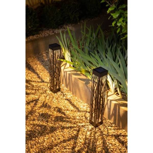 Decoration Balise solaire GALIX G4465 - 20 lumens - A visser ou a planter - H70cm - Blanc Chaud - Image 1