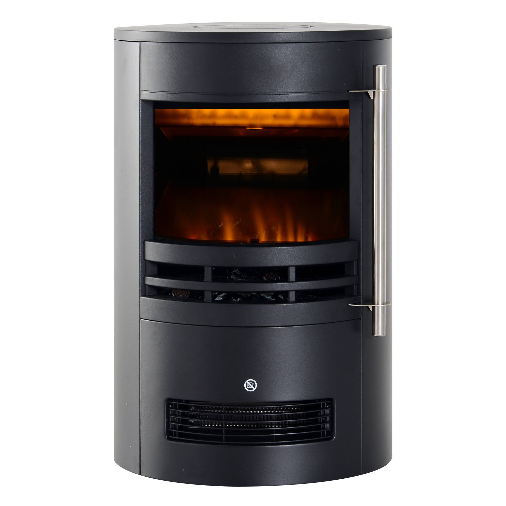 Sans Marque - Cheminée électrique,Cheminée LED 900/2000W décorative noir