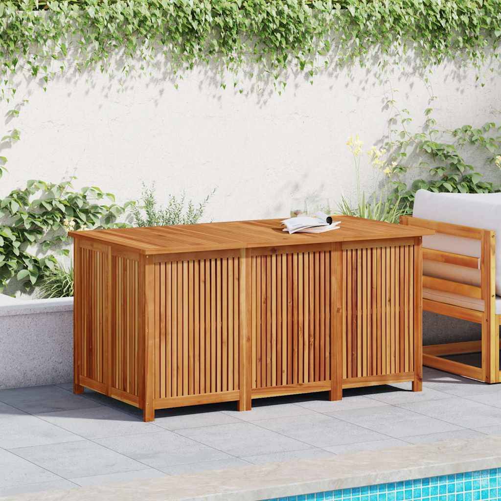 Grand Coffre de Jardin en Bois d'Acacia Massif avec Sac de Protection 150x80x75 cm – ComfortXL Outdoor Living - Image 3