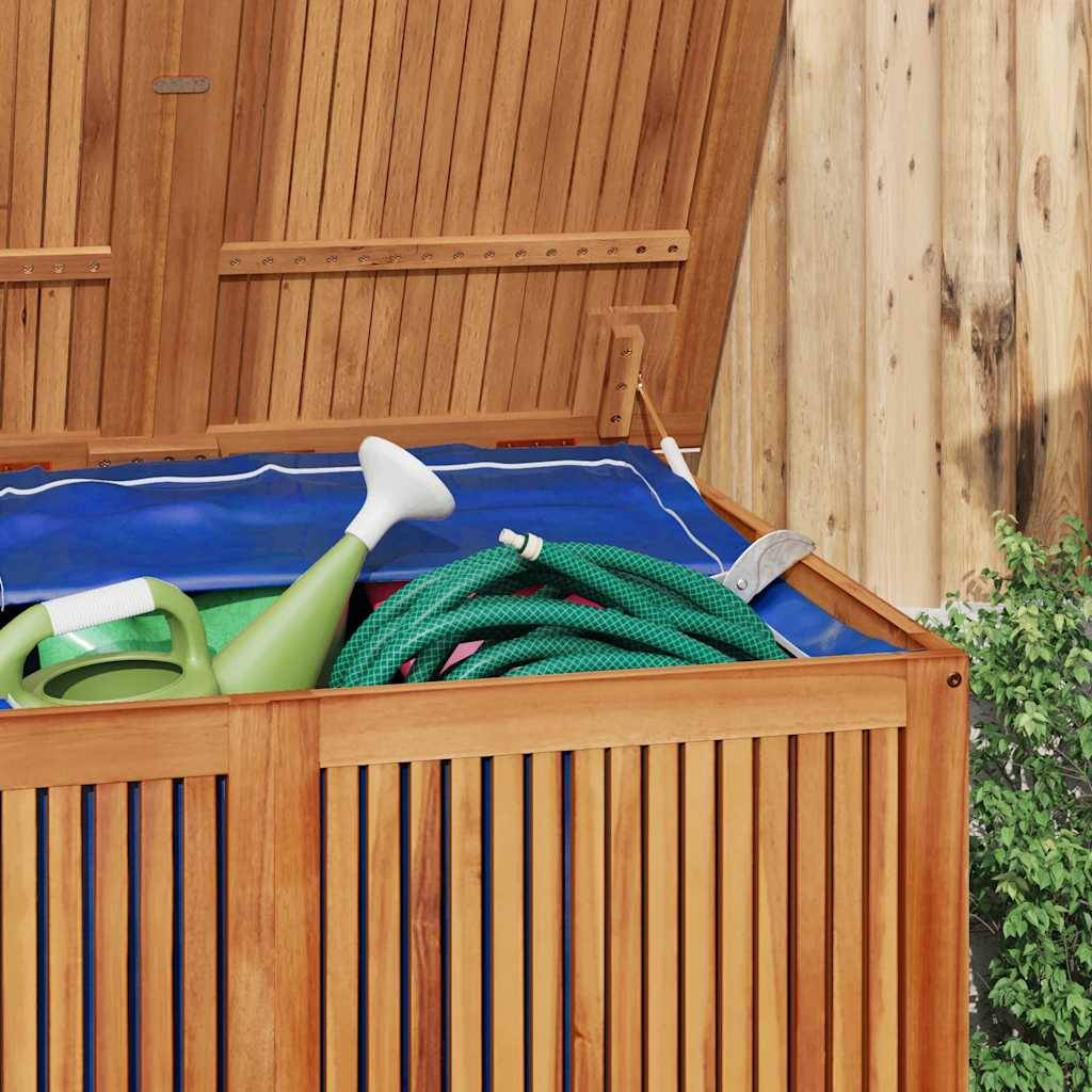 Grand Coffre de Jardin en Bois d'Acacia Massif avec Sac de Protection 150x80x75 cm – ComfortXL Outdoor Living - Image 4