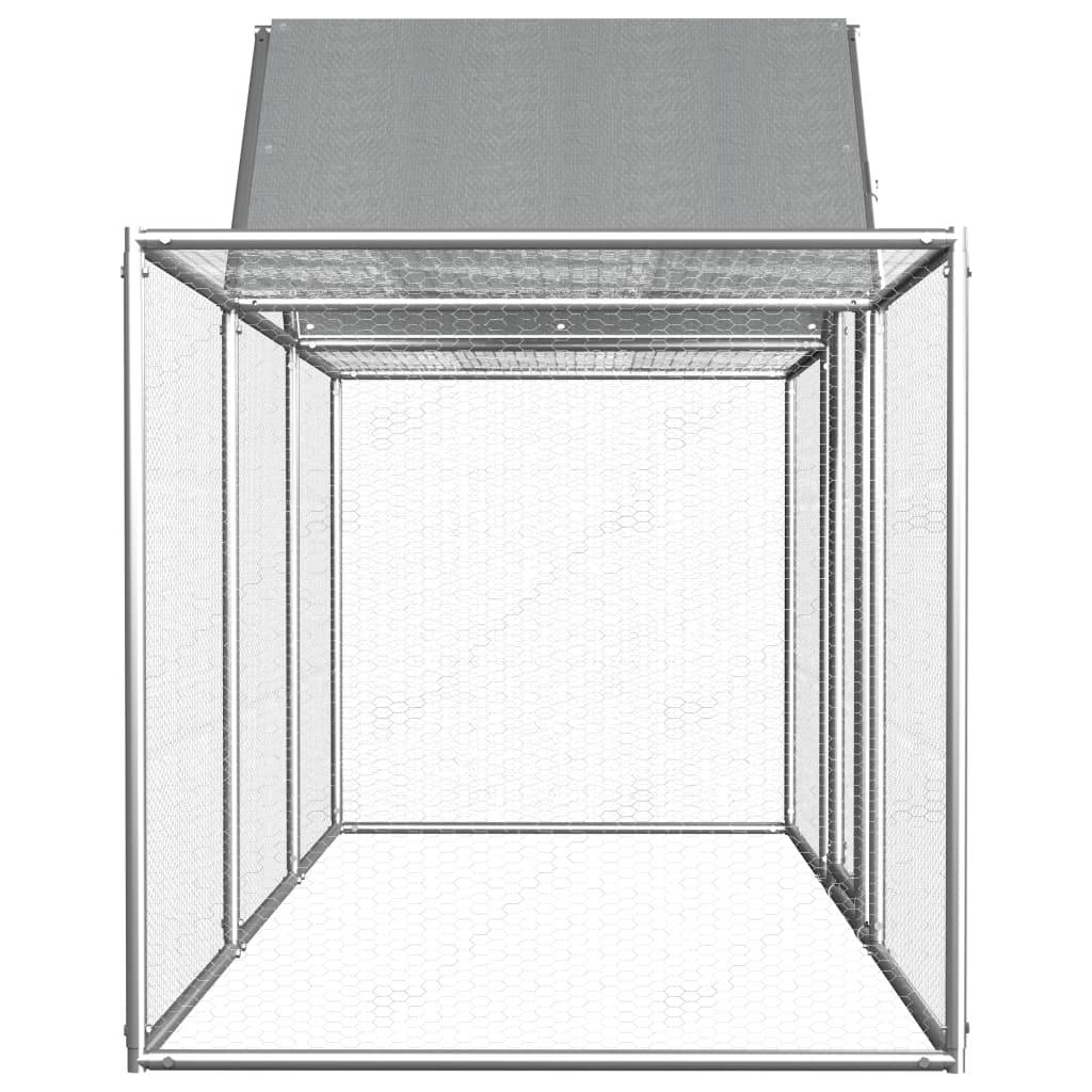 Poulailler 3 x 1 x 1,5 m avec un toit résistant à l'eau acier galvanisé - Image 3