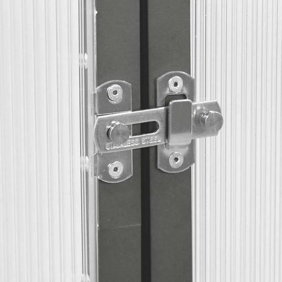 ComfortXL - Serre de Jardin Aluminium Polycarbonate Culture Hivernage 169x169cm Anthracite - ComfortXL Outdoor Living - Image 7