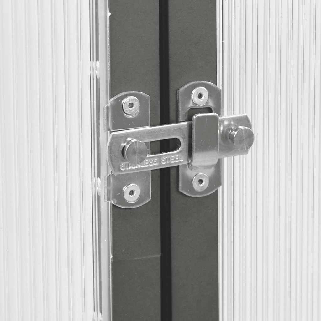 ComfortXL - Serre de Jardin Aluminium Polycarbonate Culture Hivernage 169x169cm Anthracite - ComfortXL Outdoor Living - Image 7