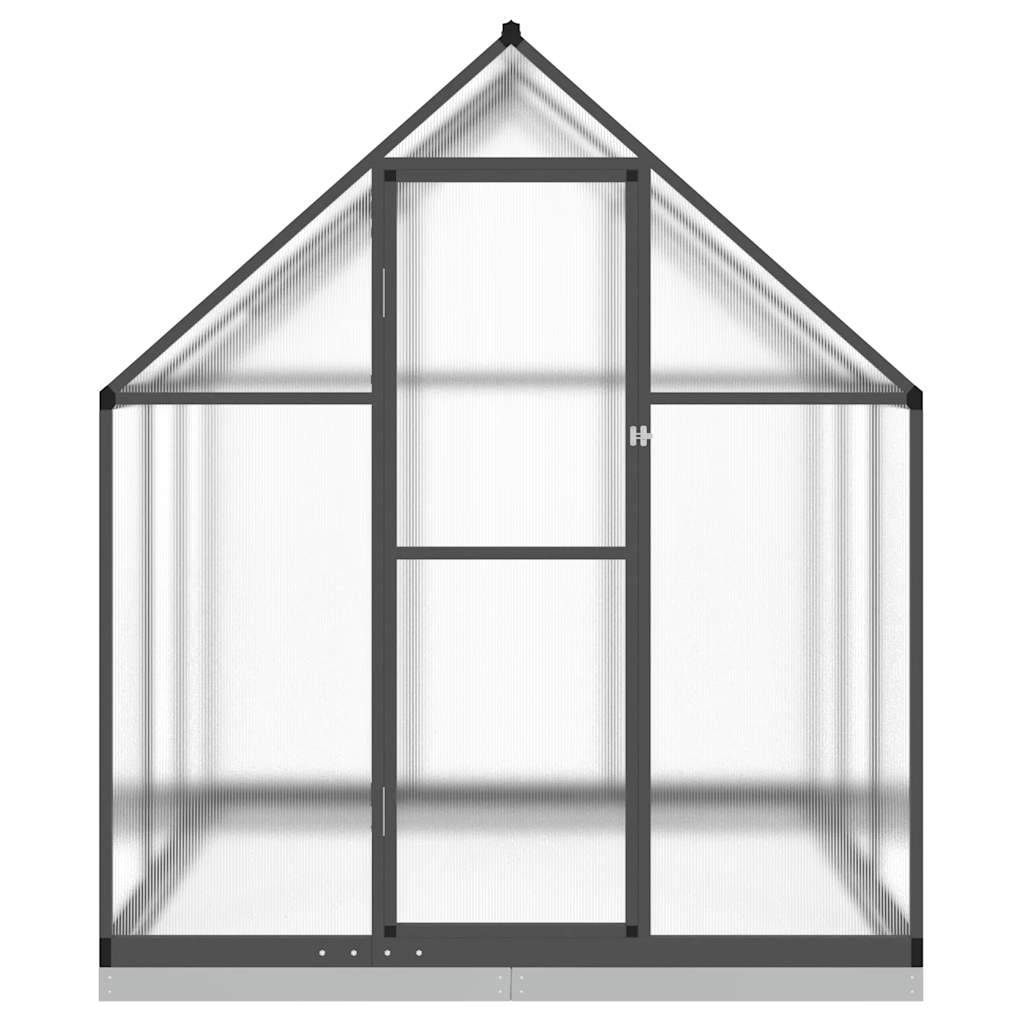 ComfortXL - Serre de Jardin Aluminium Polycarbonate Culture Hivernage 169x169cm Anthracite - ComfortXL Outdoor Living - Image 3