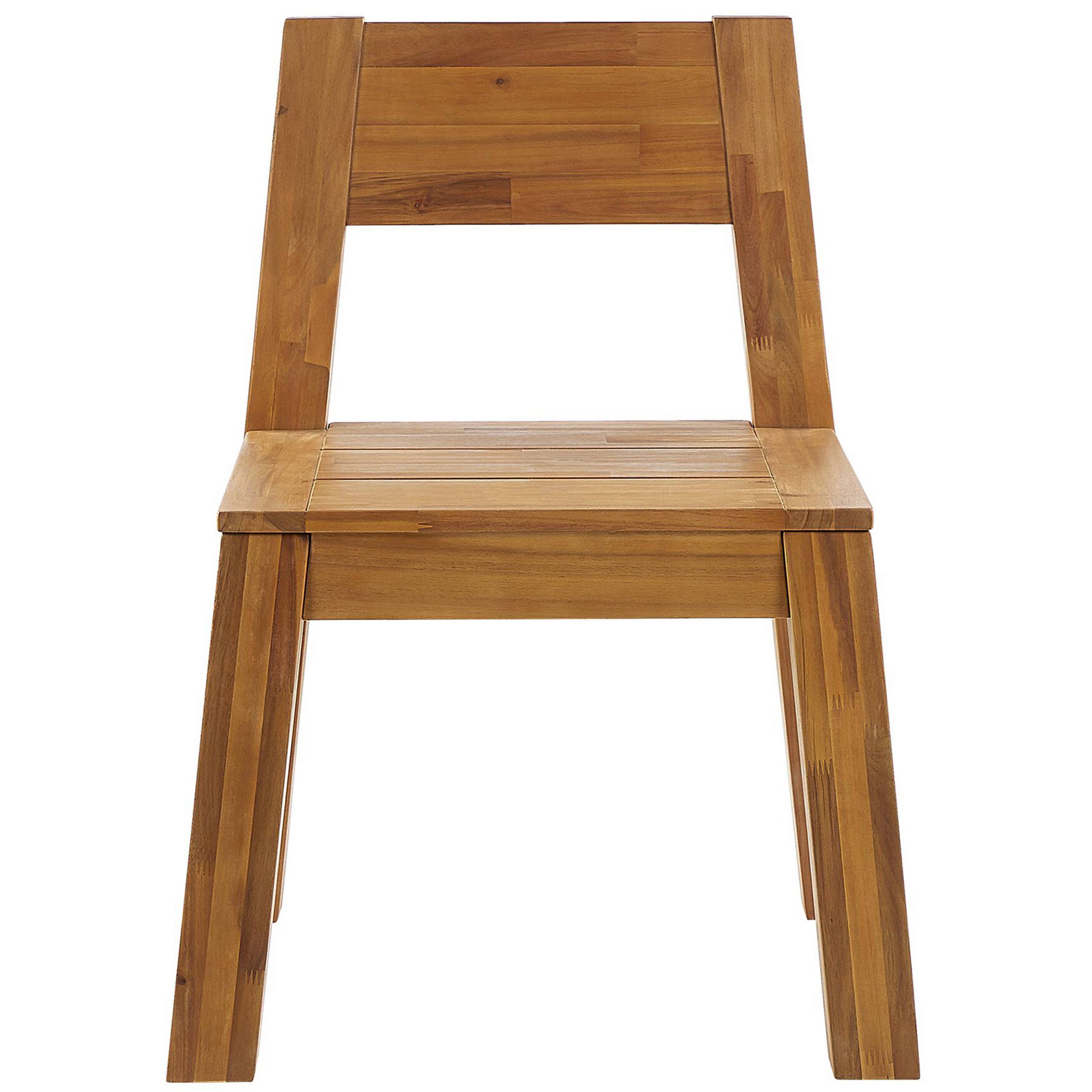 Beliani - Chaise de jardin Acacia Marron LIVORNO - Beliani - Imagen 4