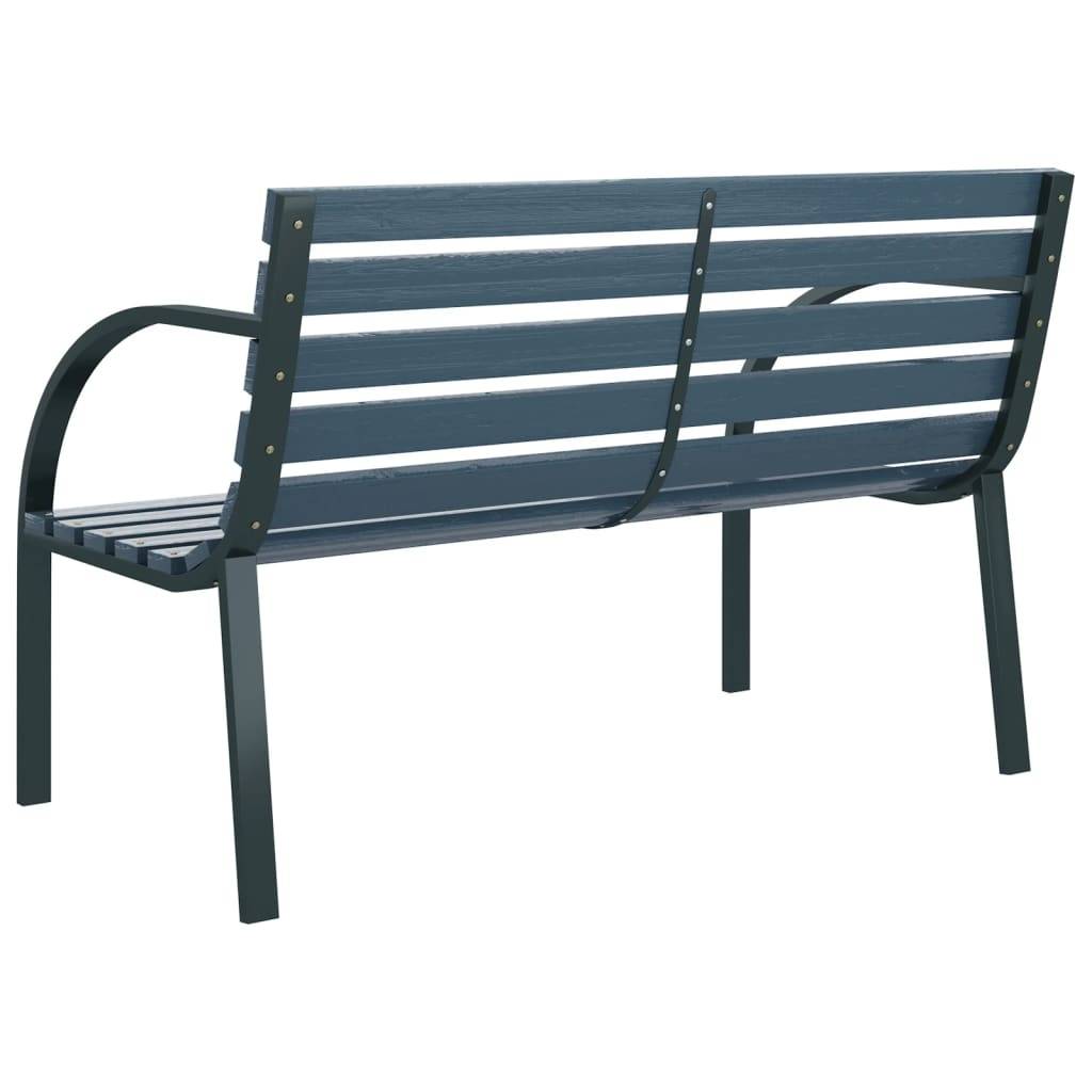Maison Chic - Banc de jardin - Banc d'extérieur - Banquette 120 cm Gris Bois - Imagen 5