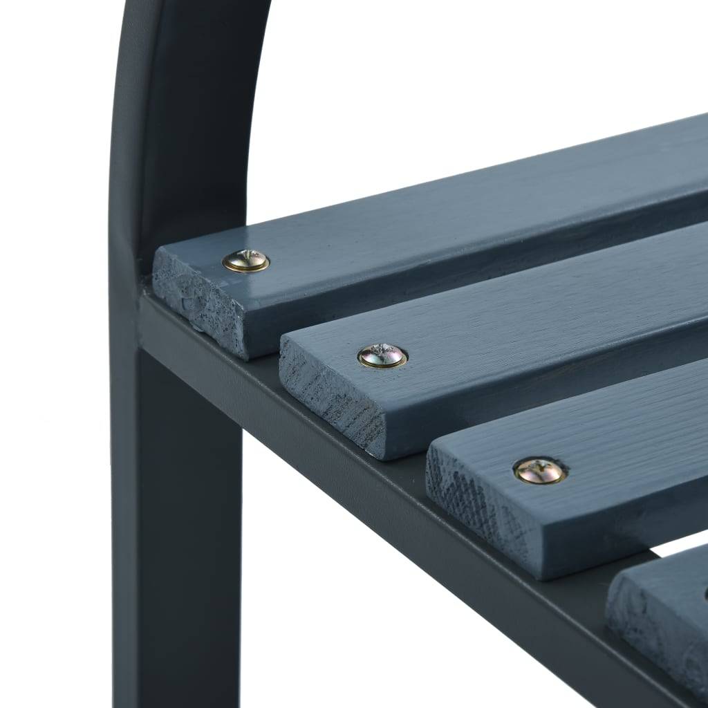 Maison Chic - Banc de jardin - Banc d'extérieur - Banquette 120 cm Gris Bois - Imagen 7