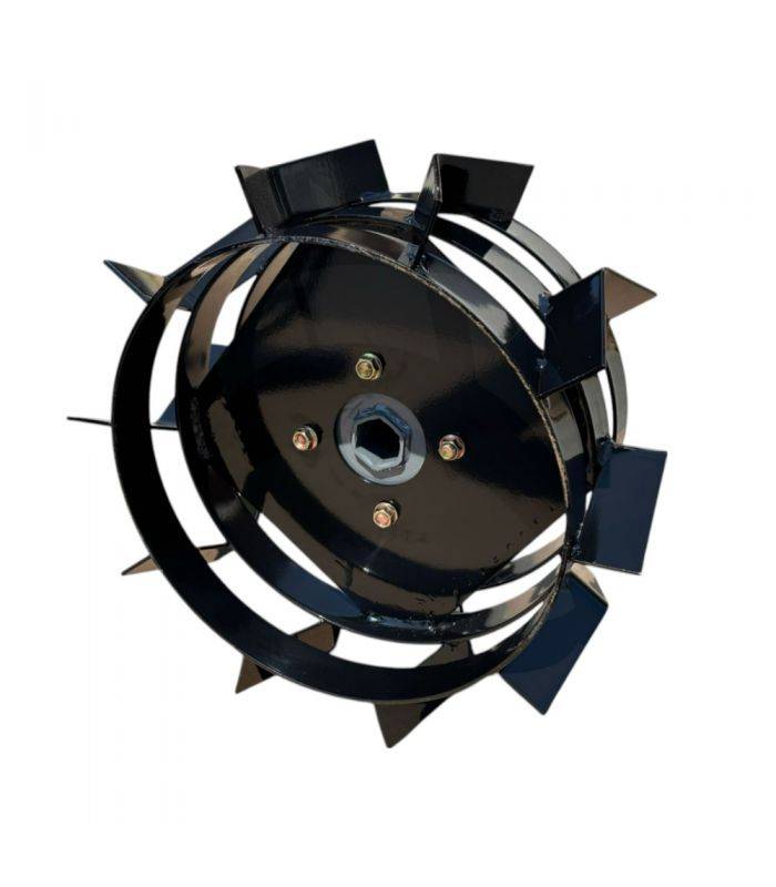 Paire de roues métalliques 4.00-8 axe 32 mm pour motoculteur toute marque – DAEWOO DAACC-116-32 - Image 3