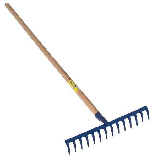 Outils Perrin - Râteau forgé 14 dents courbes manche bois 1,65 m Outils Perrin