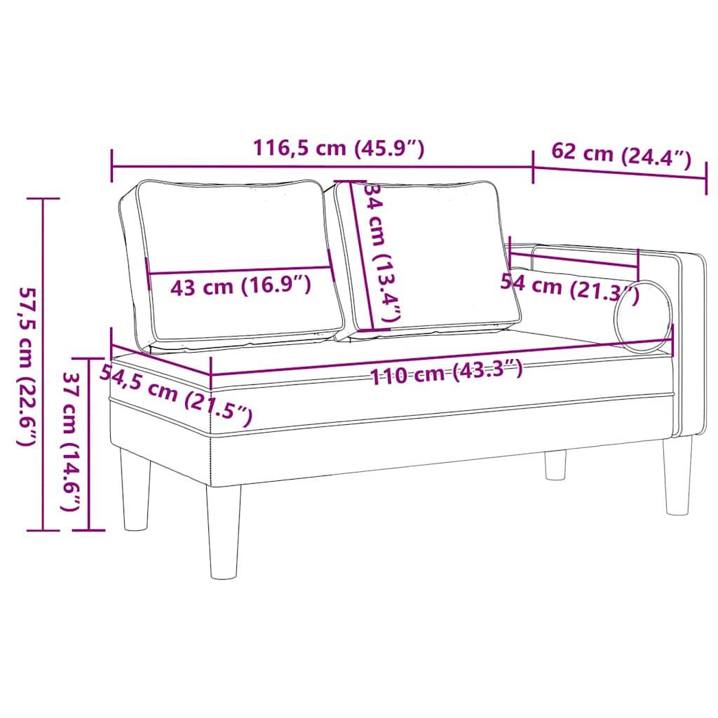 Chaise longue | Transat | Bain de soleil avec coussins rouge bordeaux tissu - Image 8
