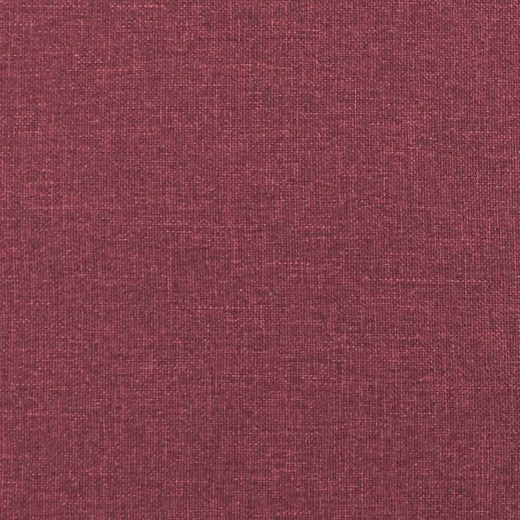 Chaise longue | Transat | Bain de soleil avec coussins rouge bordeaux tissu - Image 7