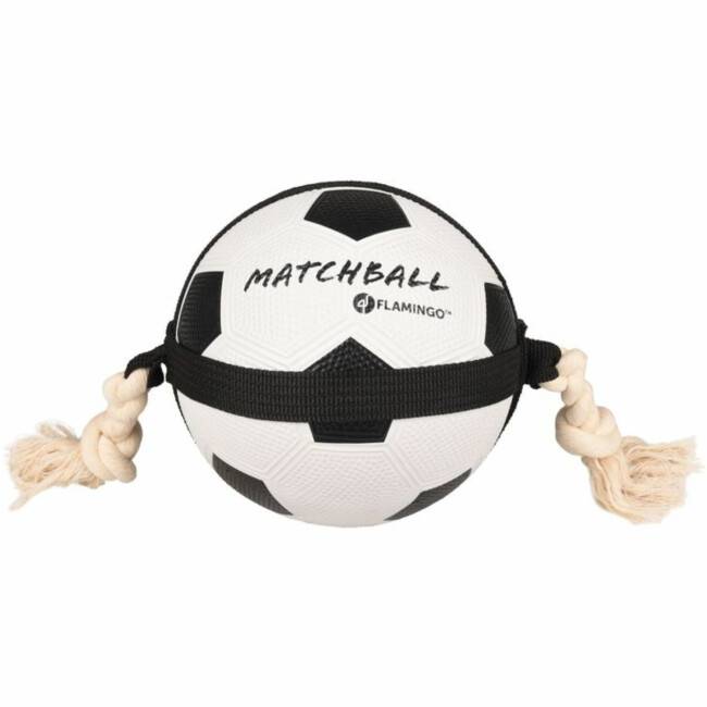 Balle avec corde Matchball - Foot 19 cm