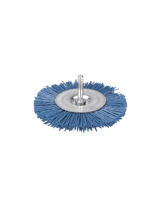 Brosse Circulaire Nylon Bleue 100mm Nettoyage Doux Surfaces Délicates - Scid