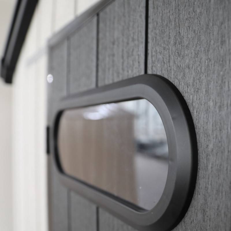 Jobu - Abri de jardin 1,24m² résine brossée gris avec plancher Jobu Docker - Image 6