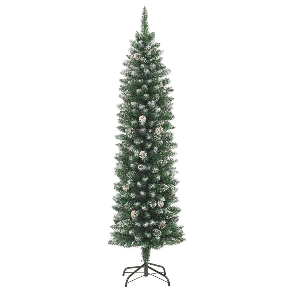 Vidaxl - Sapin de Noël artificiel mince avec support 150 cm PVC vidaXL 345165 - Image 2
