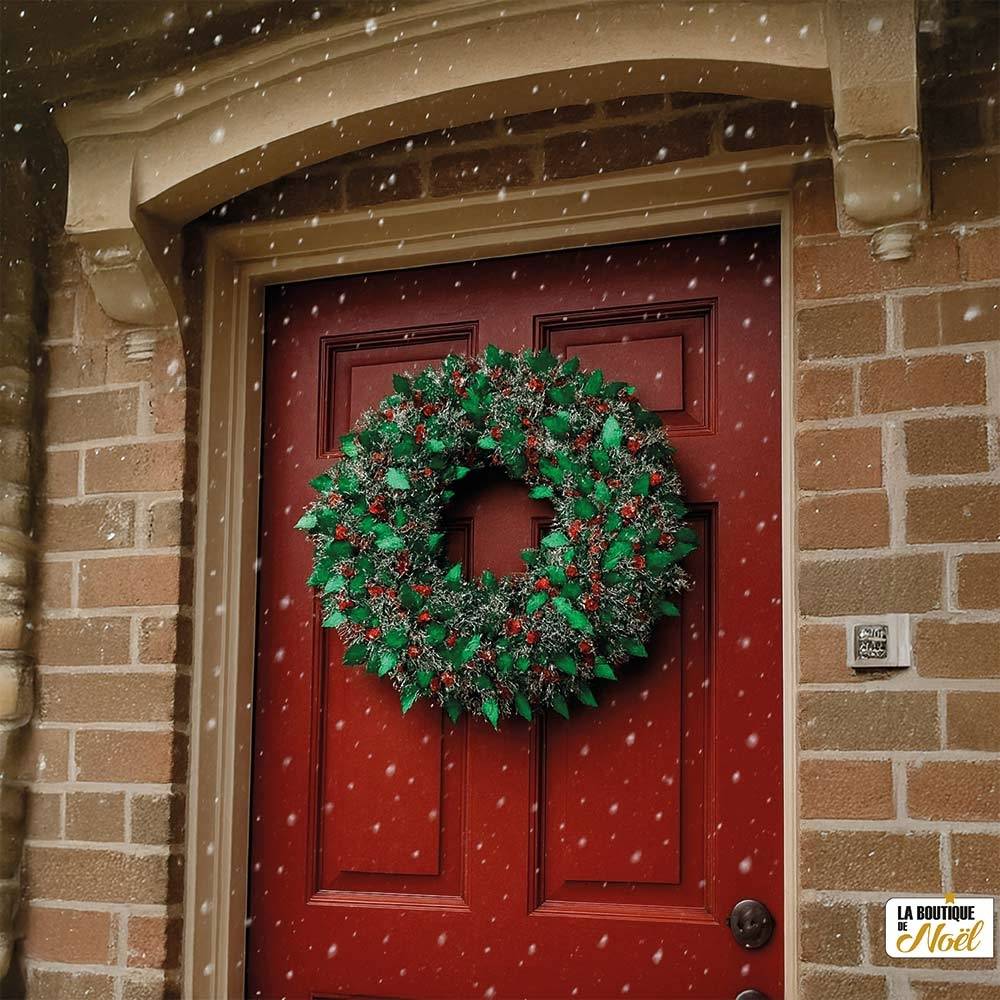 Couronne de l'Avent en guirlande de sapin artificiel 48 cm - LA BOUTIQUE DE Noël - Image 5
