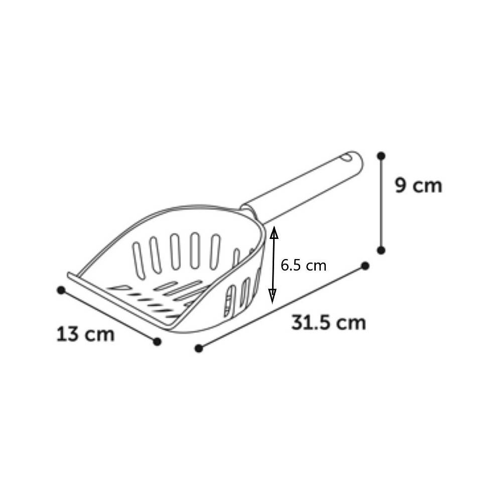 Pelle à litière Mina 32 x 13 x 9 cm bambou mélamine pour chat - Imagen 2