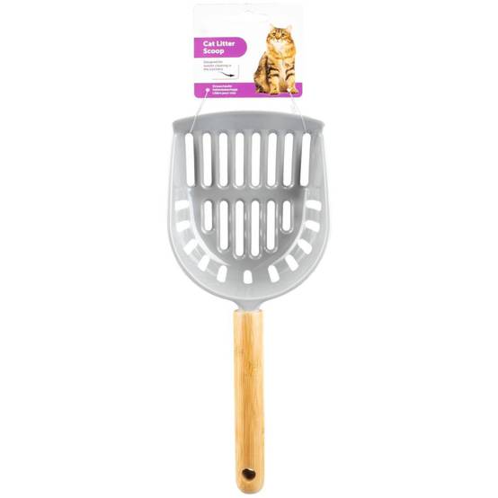 Pelle à litière Mina 32 x 13 x 9 cm bambou mélamine pour chat - Image 3