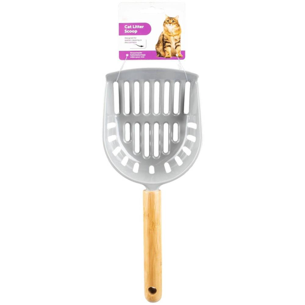 Pelle à litière Mina 32 x 13 x 9 cm bambou mélamine pour chat - Imagen 3