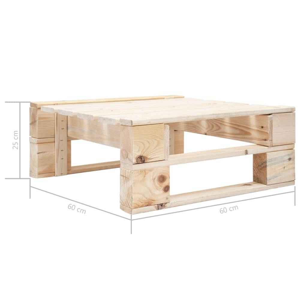 Helloshop26 - Salon de jardin meuble d'extérieur ensemble de mobilier palette 6 pièces avec coussins bois de pin imprégné - Imagen 6