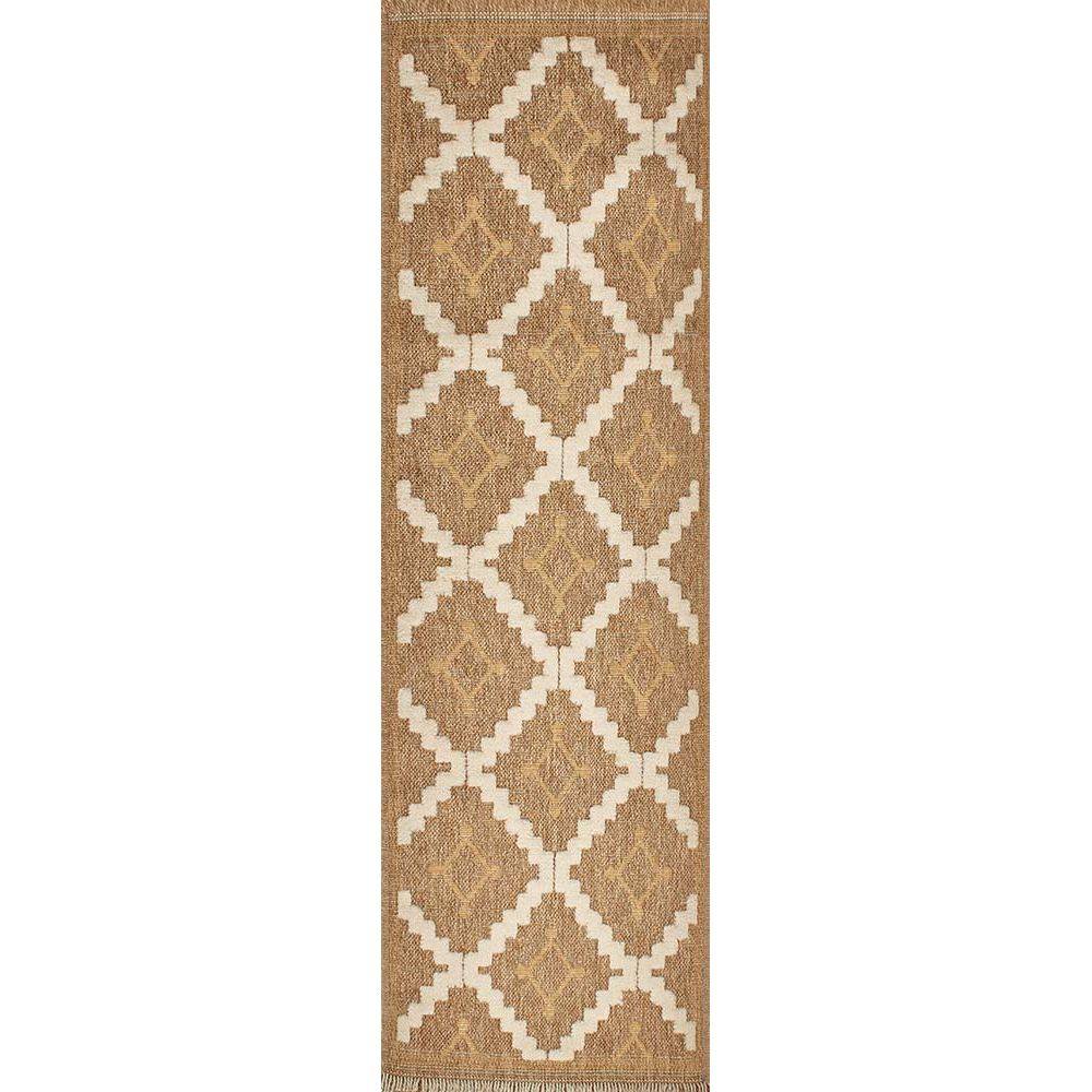 Jardindeco - Tapis intérieur extérieur aspect jute jaune Tijuana 9041 230 x 160 cm - Imagen 4