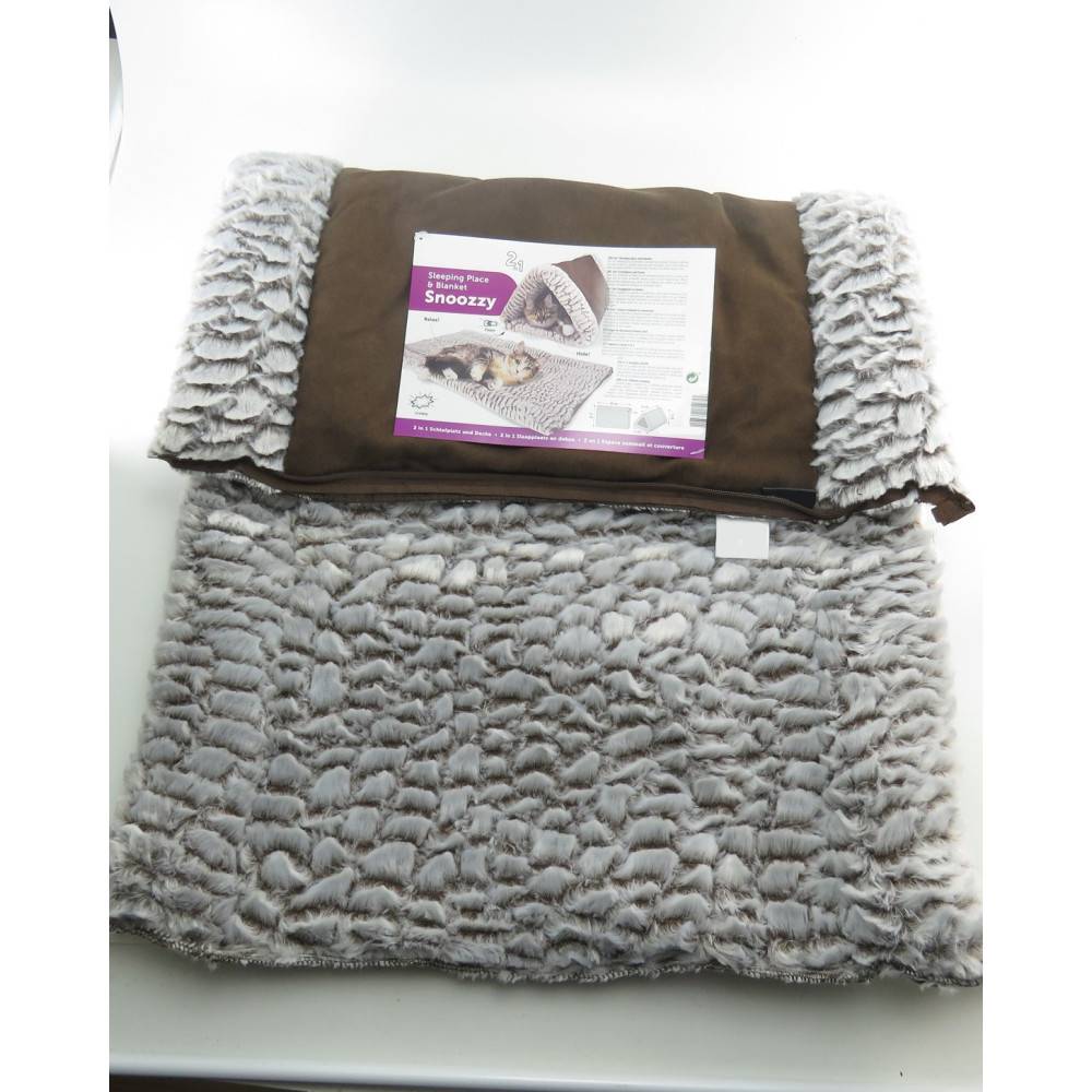 animallparadise - Tunnel 32 x 55 x 23 cm tunnel en triangle Snoozzy 2 en 1 pour chat - Imagen 4