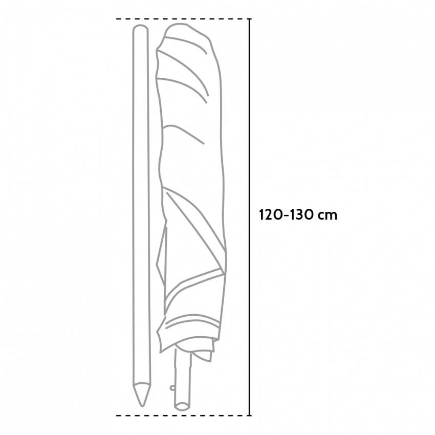 Parasol de plage léger visser protection UV 220 cm Solis - Image 6