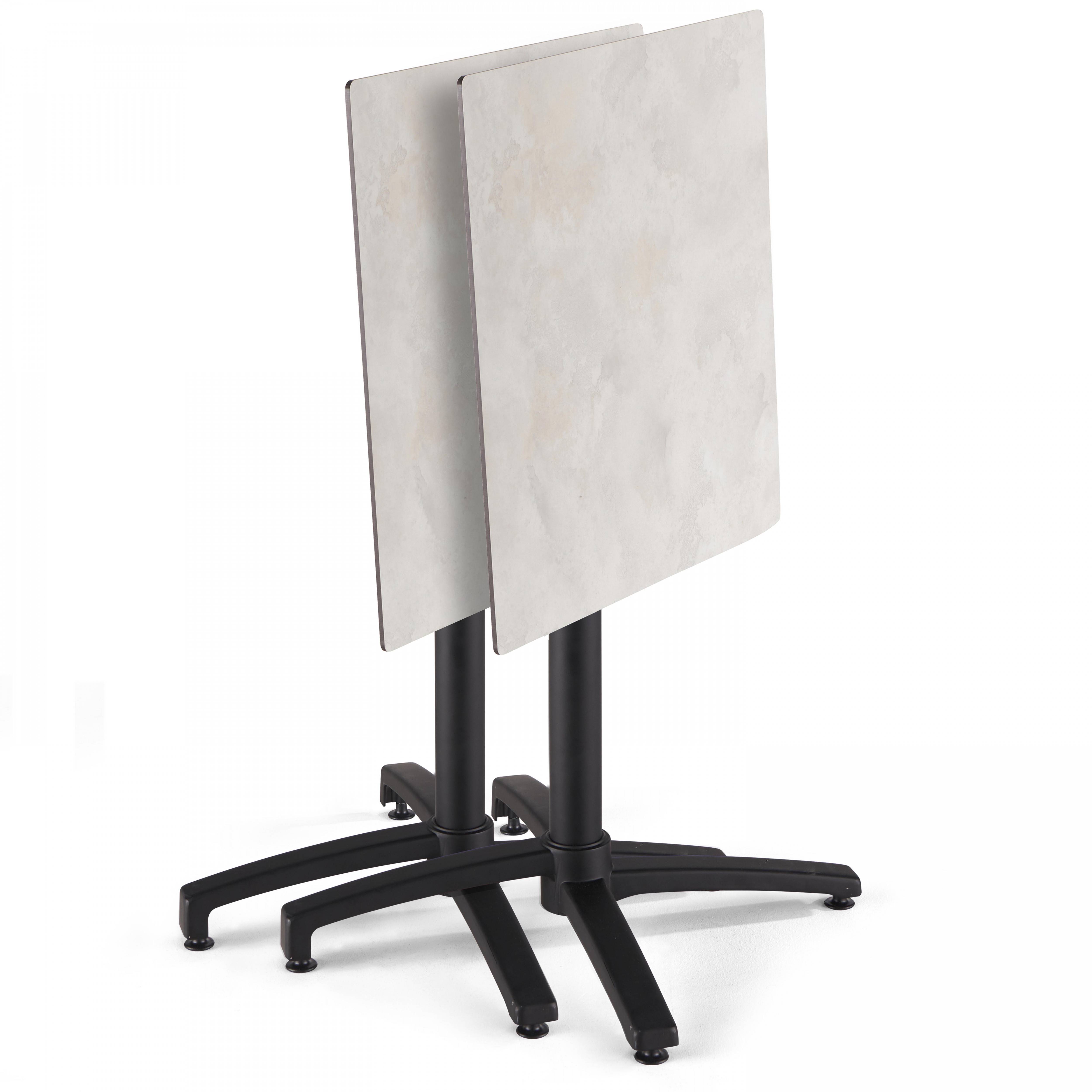 Oviala - Table de terrasse 60 cm inclinable beton gris clair Opéra - Oviala - Imagen 5
