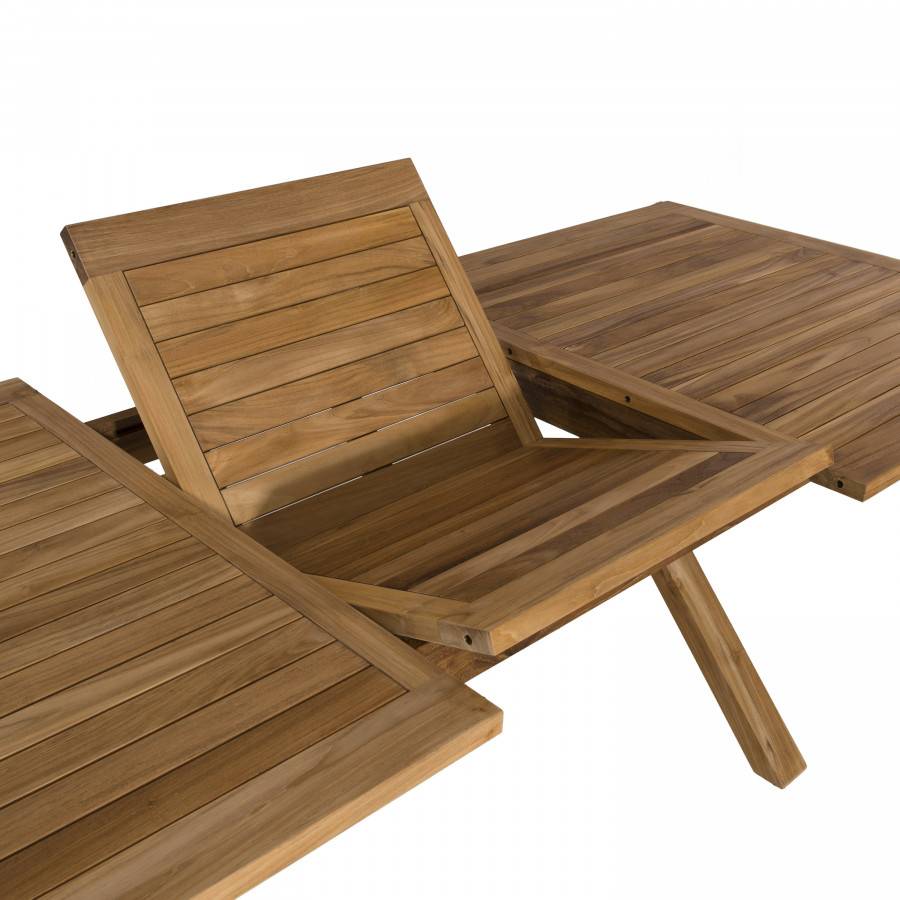 Macabane - MALO - SALON DE JARDIN 6 PERS. - 1 Table rectangulaire 180x100cm et 6 fauteuils gris et noirs avec coussin - Imagen 4