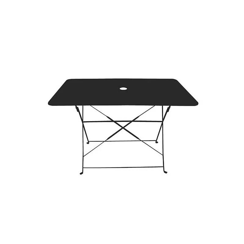 Chalet & Jardin - Table rectangulaire pliante en acier 110 x 70 cm