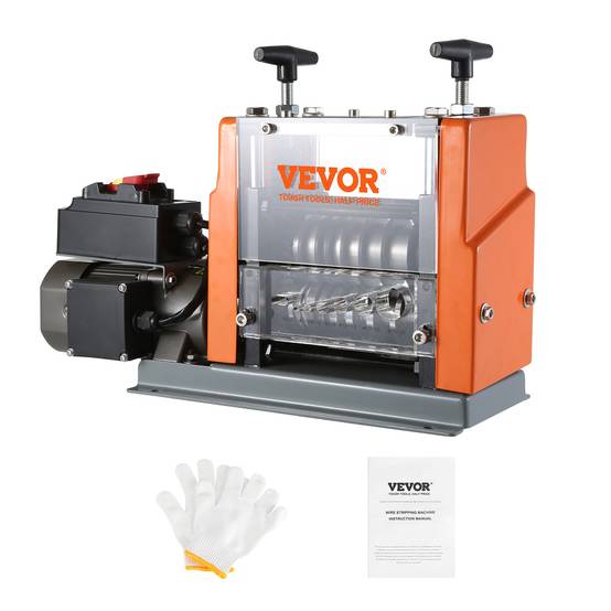 VEVOR Machine à dénuder électrique 1,5-25 mm 60W, auto-motorisée, 6 canaux ronds, 1 plat, recyclage. - Image 1