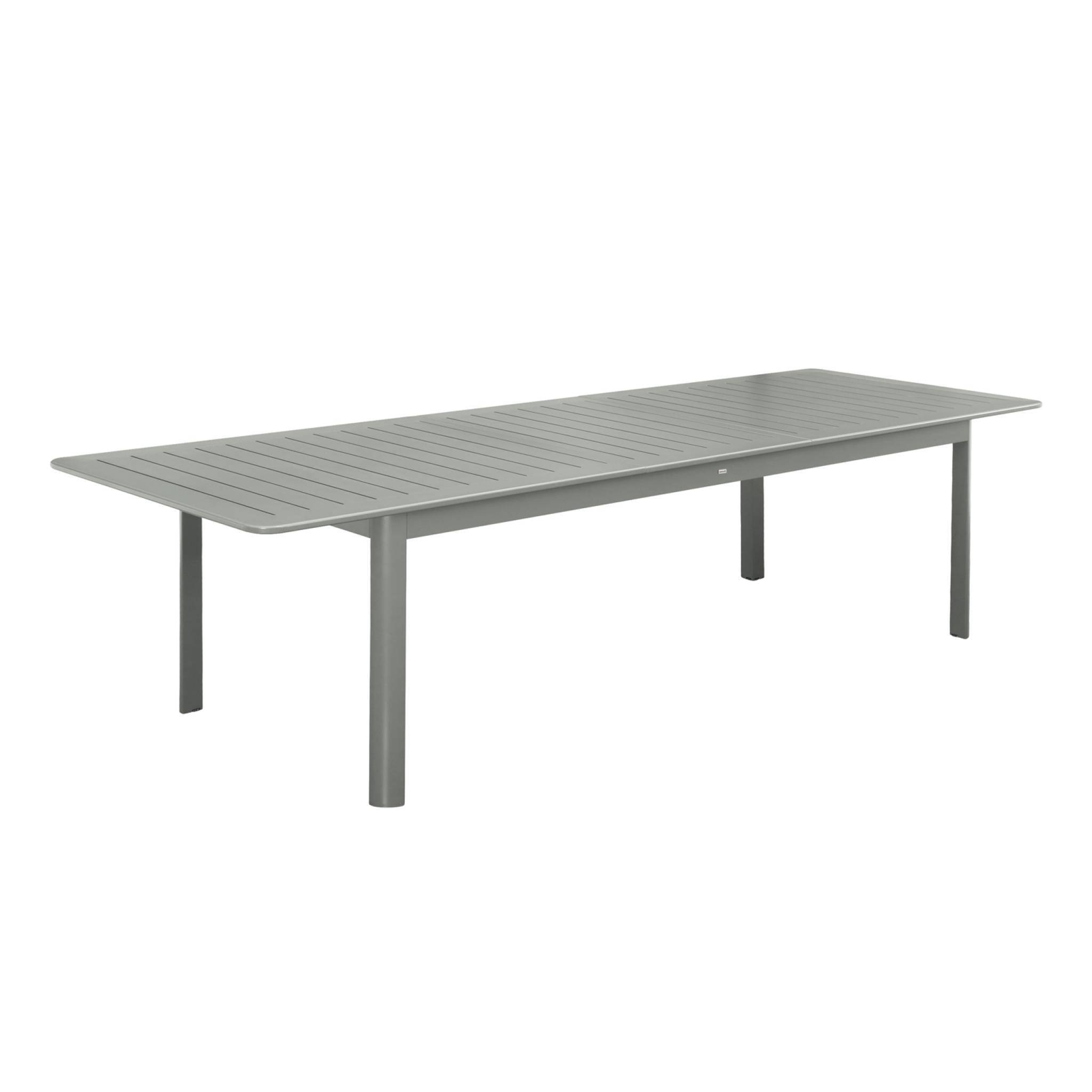 sweeek - Table de jardin kaki SEATTLE extensible aluminium. 10 places. 227 / 290 x 100 x 75 cm | sweeek - Image 2