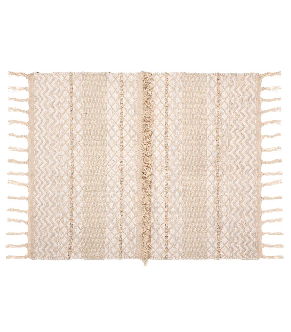 Tapis décoratif en Coton motif sable et cuivre 60 x 90 cm - Imagen 1