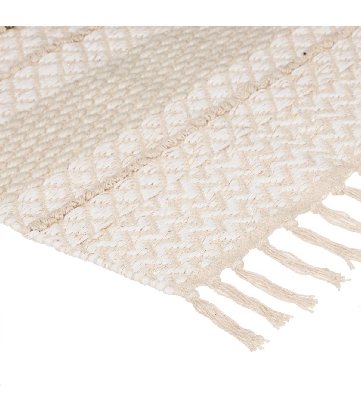 Tapis décoratif en Coton motif sable et cuivre 60 x 90 cm - Imagen 2