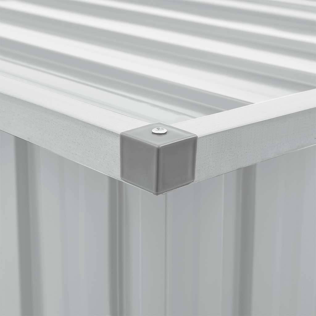 PANGIVO - Coffre de rangement acier galvanisé gris 149 x 99 x 93 cm - PANGIVO - Image 9