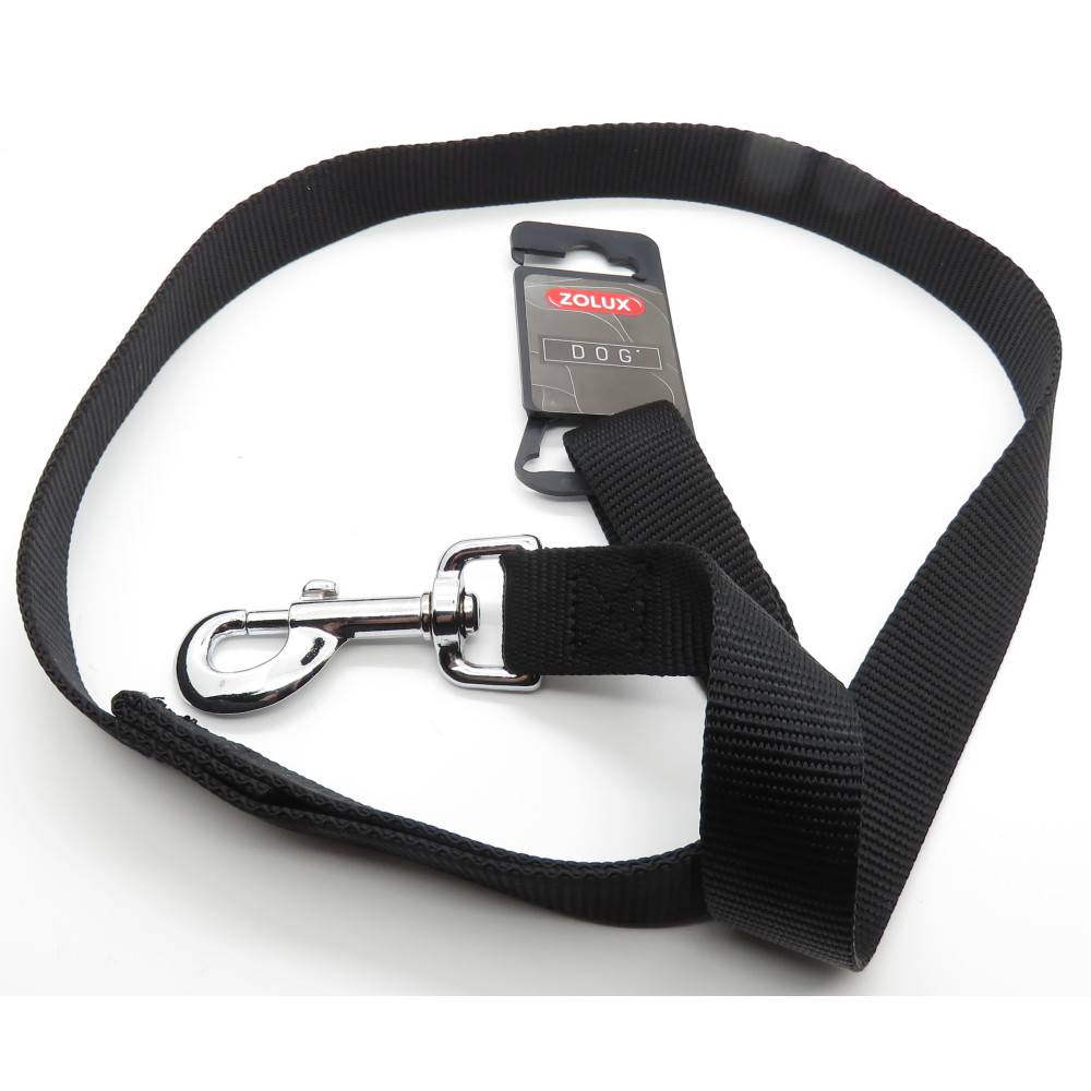 Zolux - Laisse nylon 1 m x 25 mm noir pour chien - Imagen 1