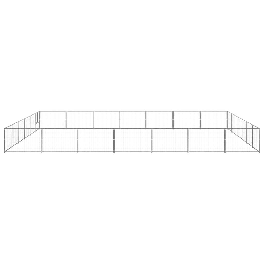 Vidaxl - Chenil Argenté 42 m² Acier vidaXL 3082175 - Imagen 5