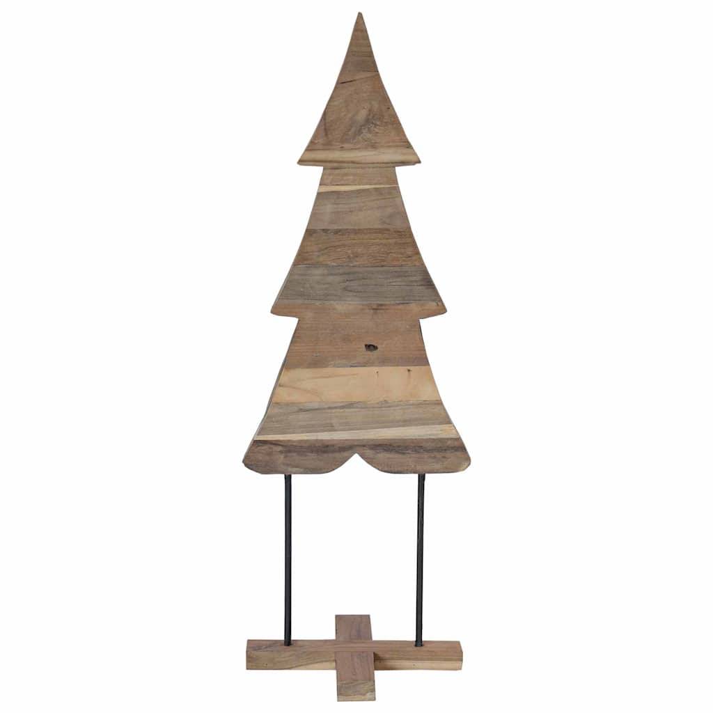 Arbre de Noël design en bois de teck massif pour décoration intérieure 120 cm – ComfortXL Outdoor Living - Image 5