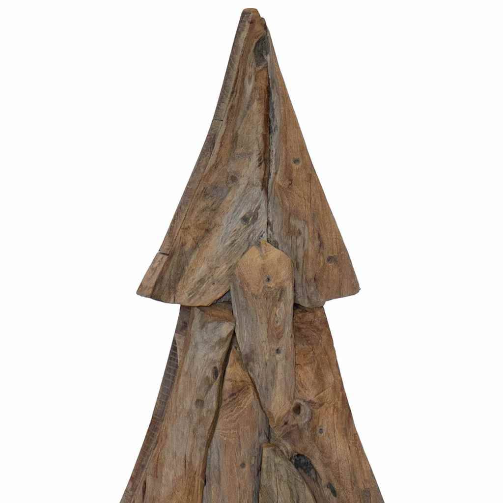 Arbre de Noël design en bois de teck massif pour décoration intérieure 120 cm – ComfortXL Outdoor Living - Image 6