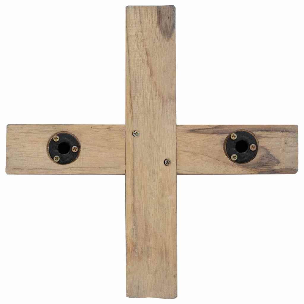 Arbre de Noël design en bois de teck massif pour décoration intérieure 120 cm – ComfortXL Outdoor Living - Image 7