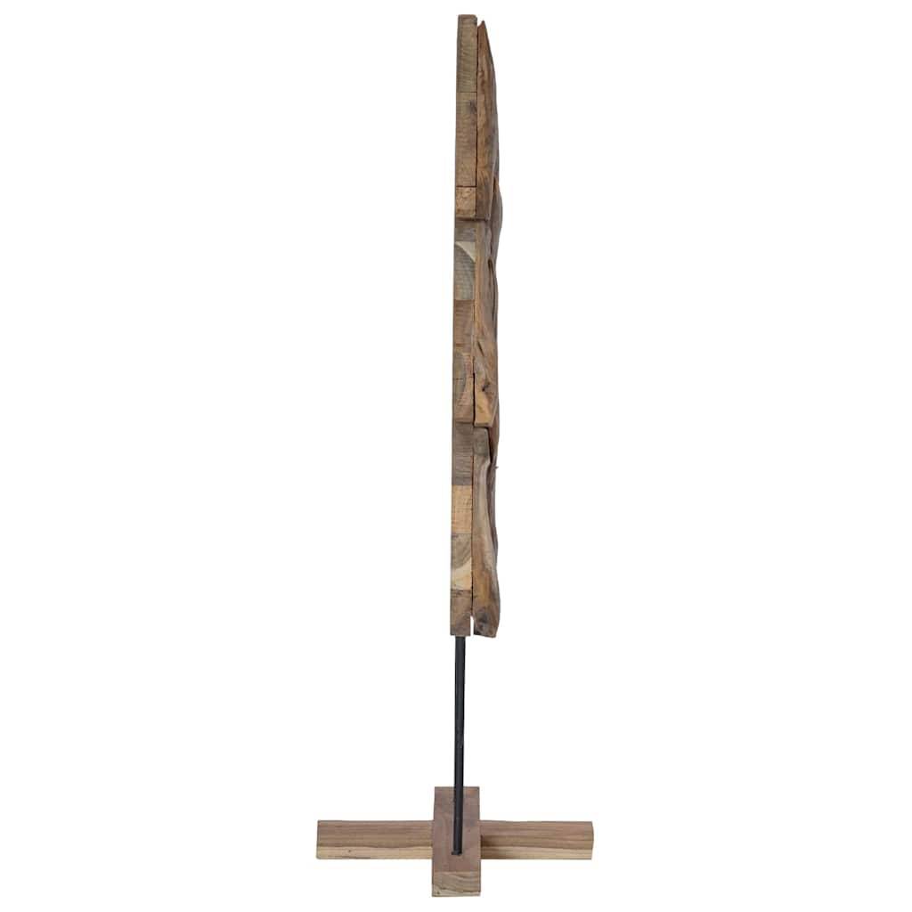 Arbre de Noël design en bois de teck massif pour décoration intérieure 120 cm – ComfortXL Outdoor Living - Image 4
