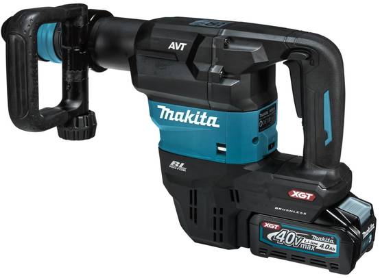 Perforateur-burineur SDS+ 40V Max XGT - MAKITA - avec 2 batteries 40V 4.0Ah - chargeur - Bluetooth - MakPac - DC40RA - HR005GM202 - Image 3