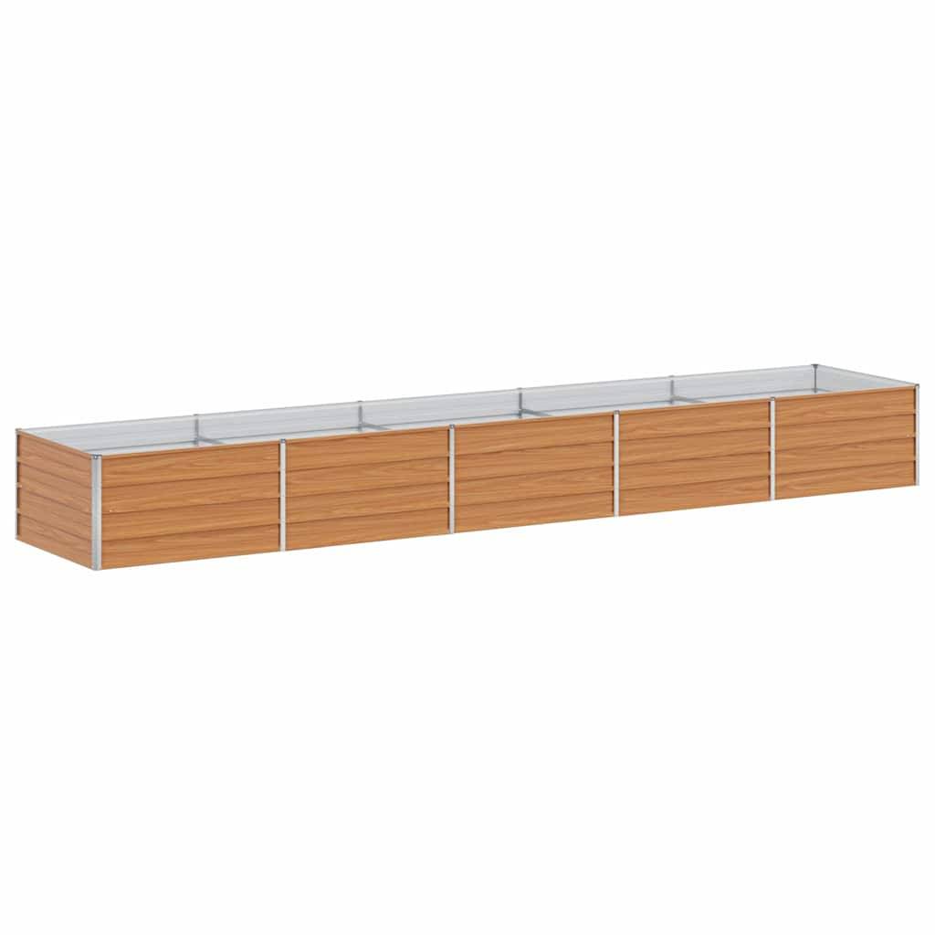 Prolenta Premium - Jardinière acier marron 400 x 80 x 45 cm - Prolenta premium p353.7 - Image 2
