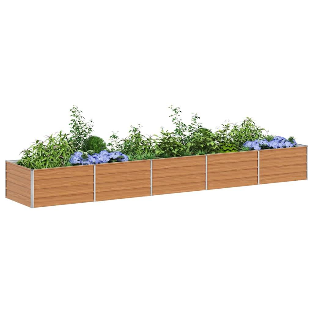 Prolenta Premium - Jardinière acier marron 400 x 80 x 45 cm - Prolenta premium p353.7 - Image 3