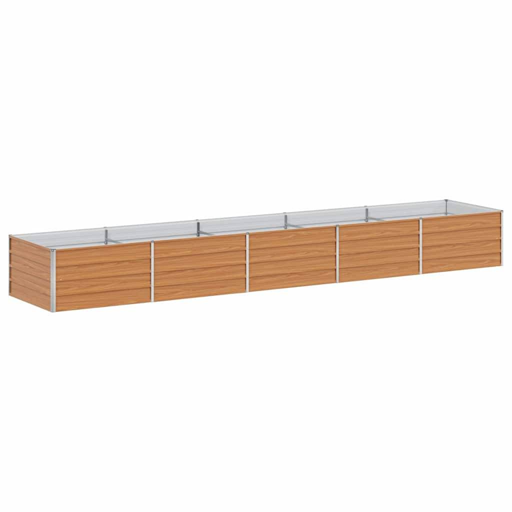 Prolenta Premium - Jardinière acier marron 400 x 80 x 45 cm - Prolenta premium p353.7 - Image 7