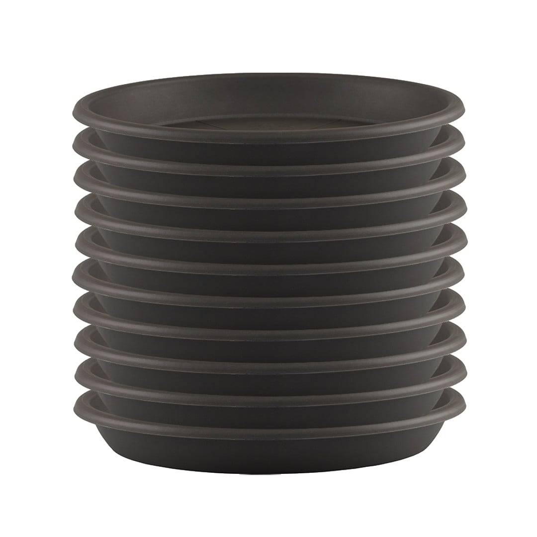 Artevasi - Soucoupes plastique anthracite Ø 11,5 cm pack 10 - ARTEVASI